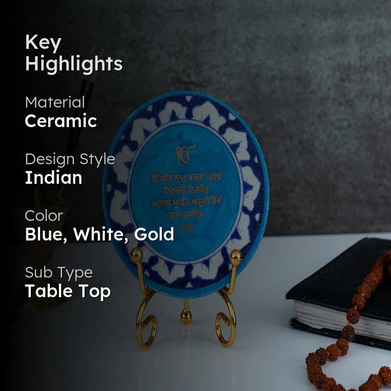 Onkar Mantra Handcrafted Ceramic Showpiece media 2