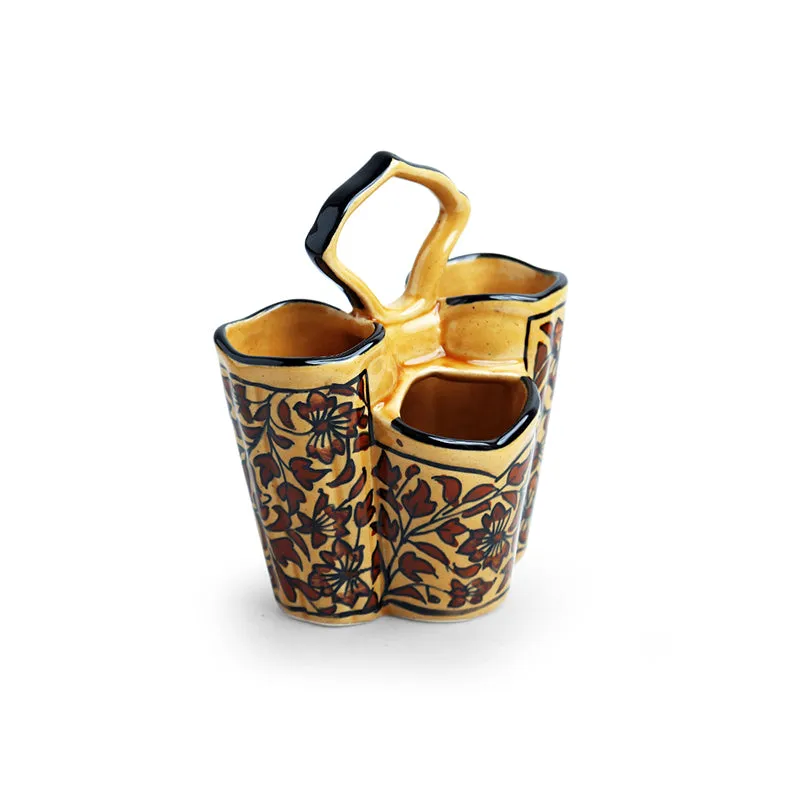 Hastakala Trio Ceramic Cutlery Stand media 4