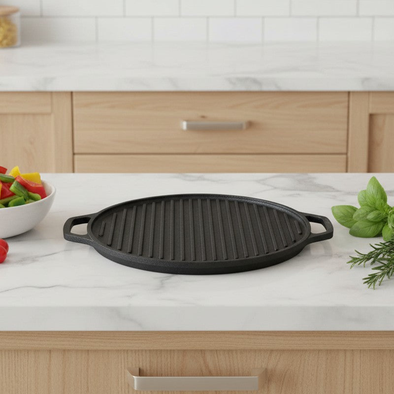 SearCraft Deep Ridge Cast Iron Grill Pan
