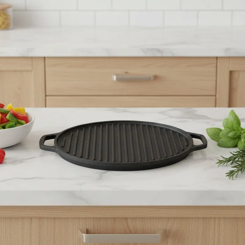 SearCraft Deep Ridge Cast Iron Grill Pan media 1