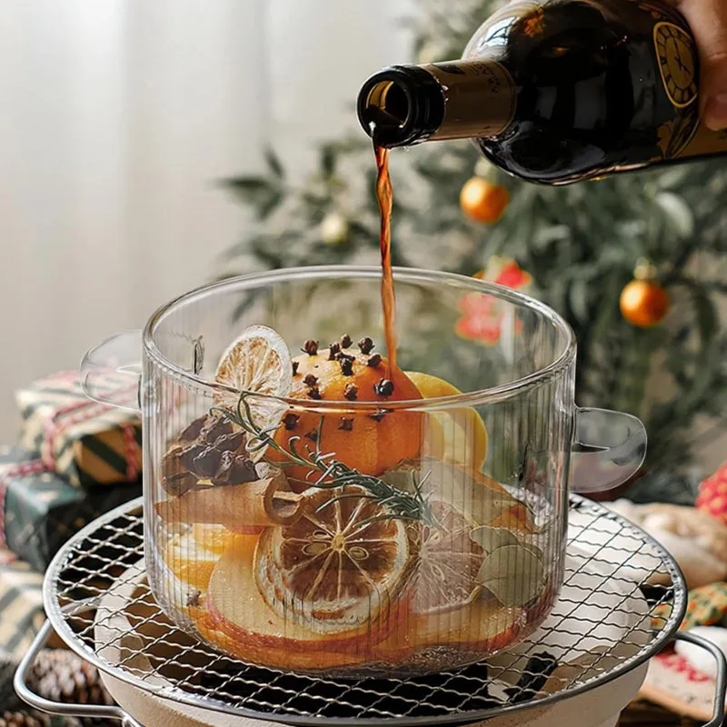 Thermelle Glass Cooking Pot With Lid - 1.6 L media 4