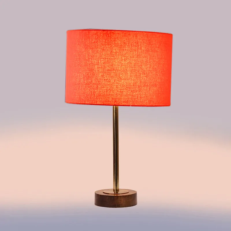Cotin I Rodin Wooden Table Lamp - Orange,Gold,Brown media 6