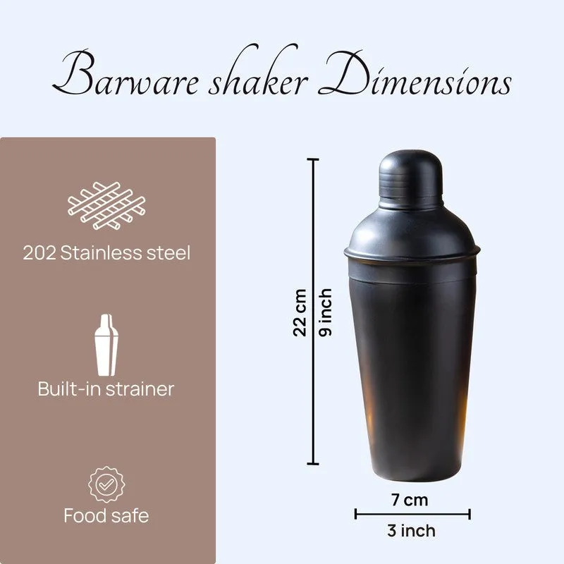 Twist & Shake Stainless Steel Cocktail Shaker - 550 ML media 6