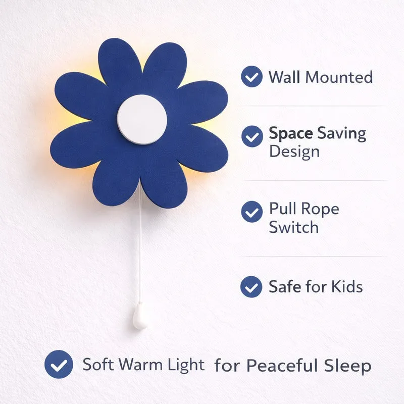 Lumiflora Battery Operated MDF Wall Lamp - Blue media 7