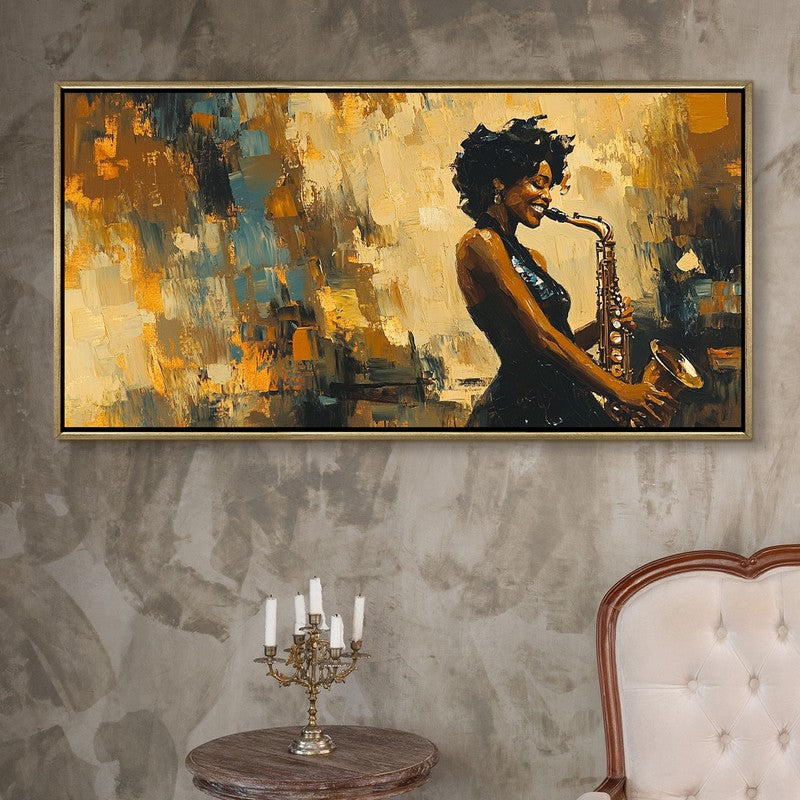Virtuoso Canvas Wall Painting With Frame