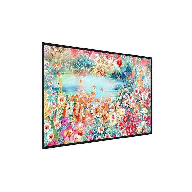 Hand painted Serenity Canvas Wall Painting - Black Frame media 3