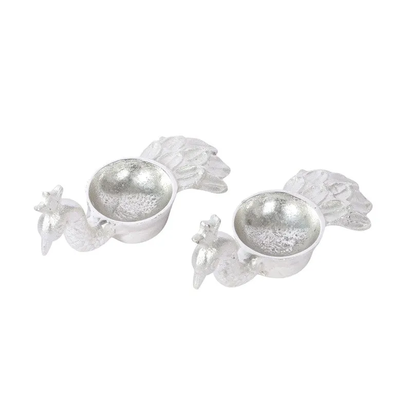 Platinum Mayur Tealight Holder - Set Of Two media 5