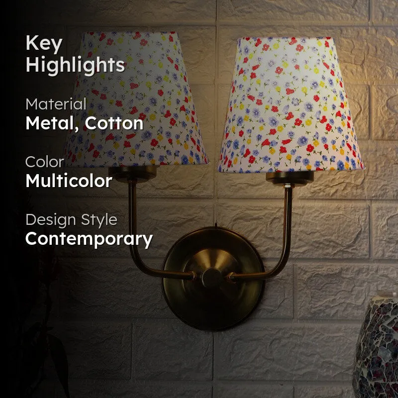 Floranira Fleur Duo Cone Metal Wall Lamp - Multicolor media 2