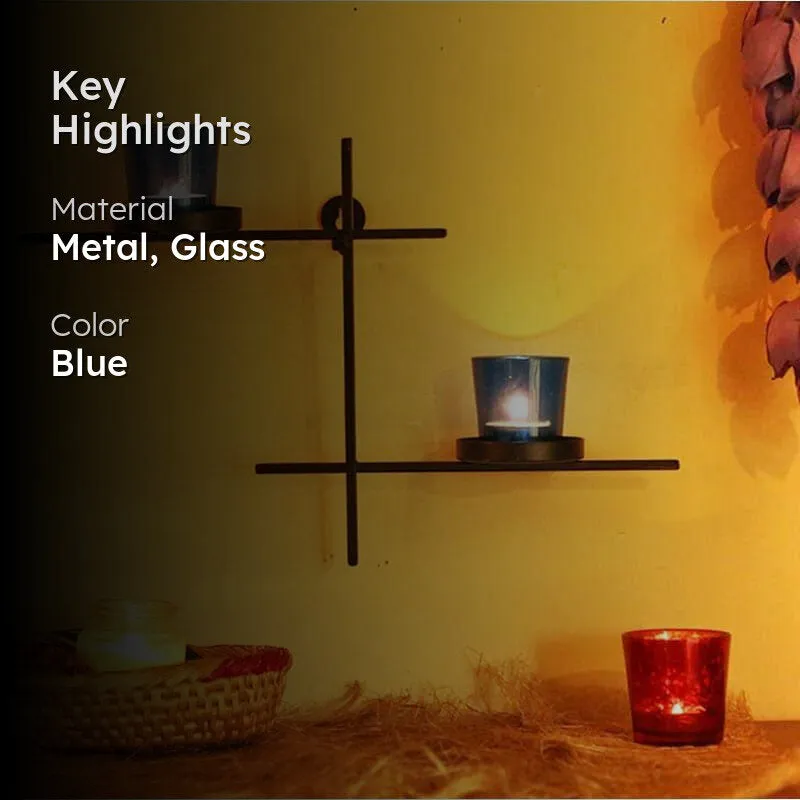 Luminaire Votive Duo (Blue) - Set Of Two media 2