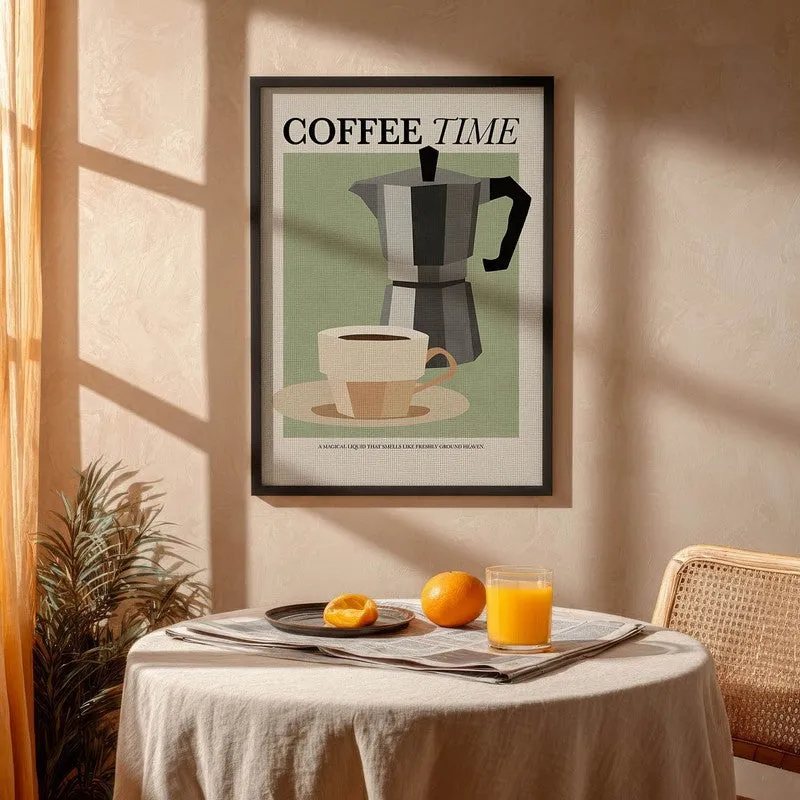 Coffee Bliss Archival Canvas Wall Art - Black media 4