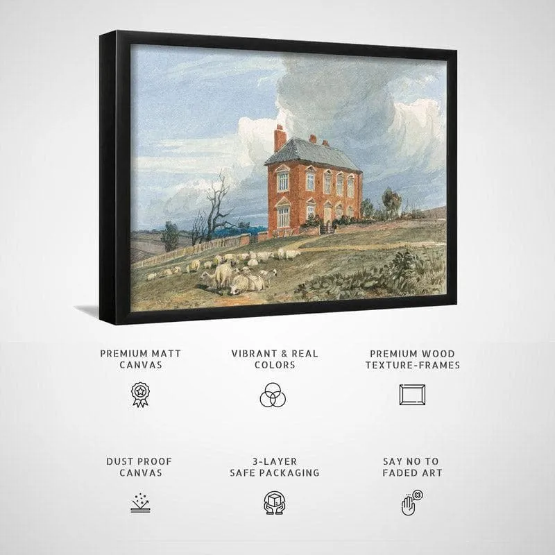 Irmingland Hall Canvas Wall Painting - Black Frame media 6