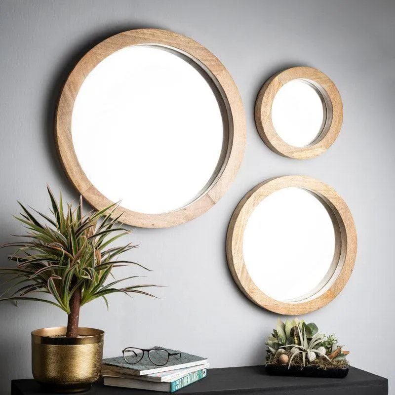 Satomi Wall Mirror (Beige) - Set Of Three media 2