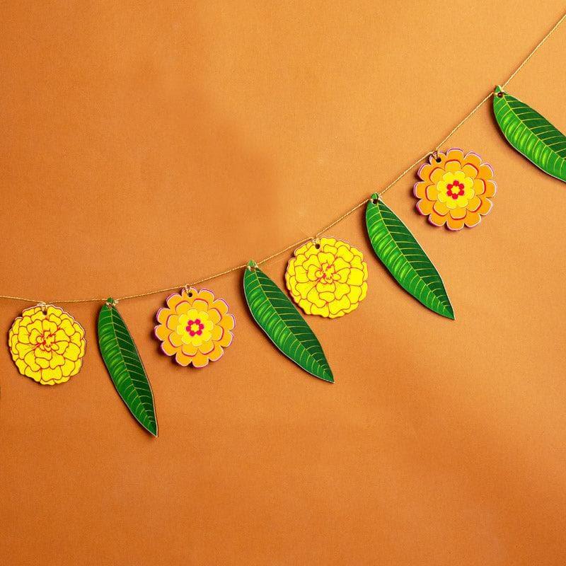 Flower And Mango Leaf Festive Toran media 3