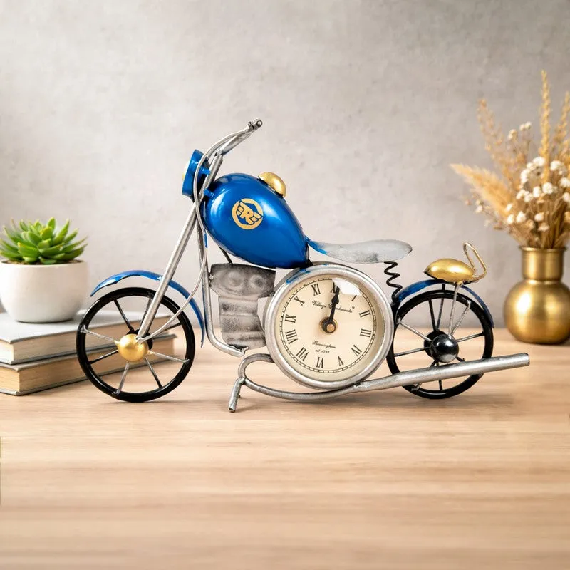 Bullet Motorcycle Iron Table Clock media 1