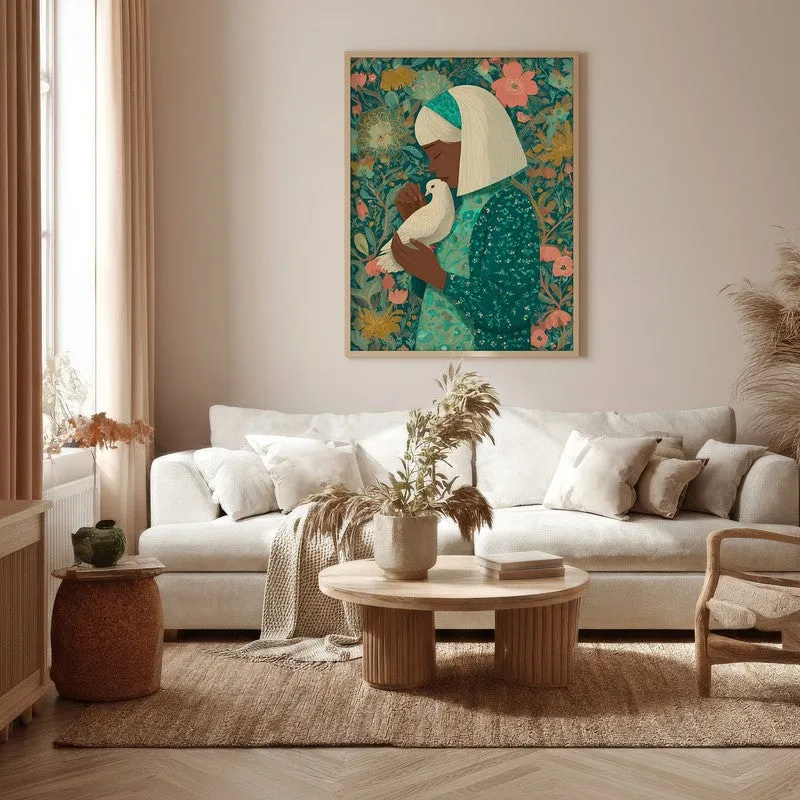 Floranova Canvas Wall Painting - Brown Frame media 5