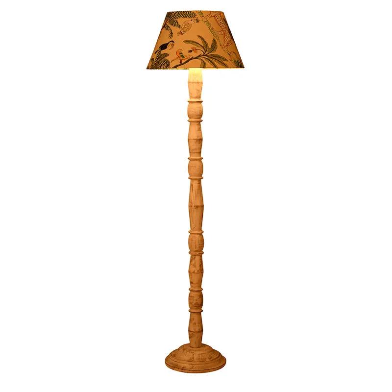 Nocturne Brown Palm Floor Lamp media 3