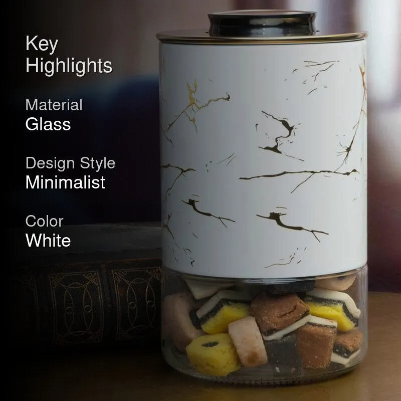 Frankie Glass Jar (White) - 650 mL media 2