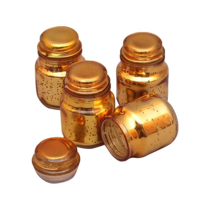 Tarusha Tealight Candle Holder (Gold) - Set Of Four media 4