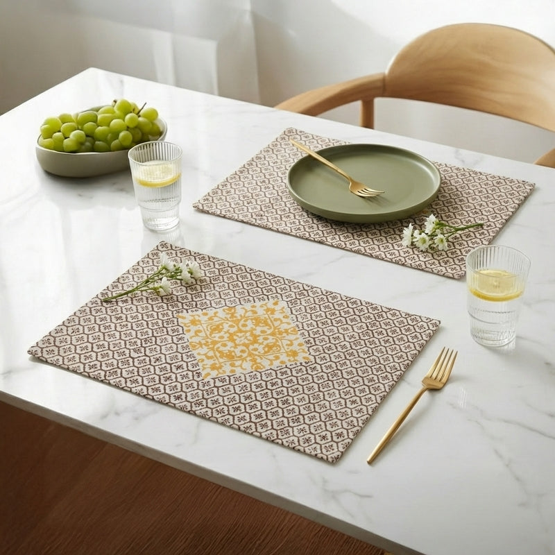 Contour Craft Canvas Table Mats - Set Of Two
