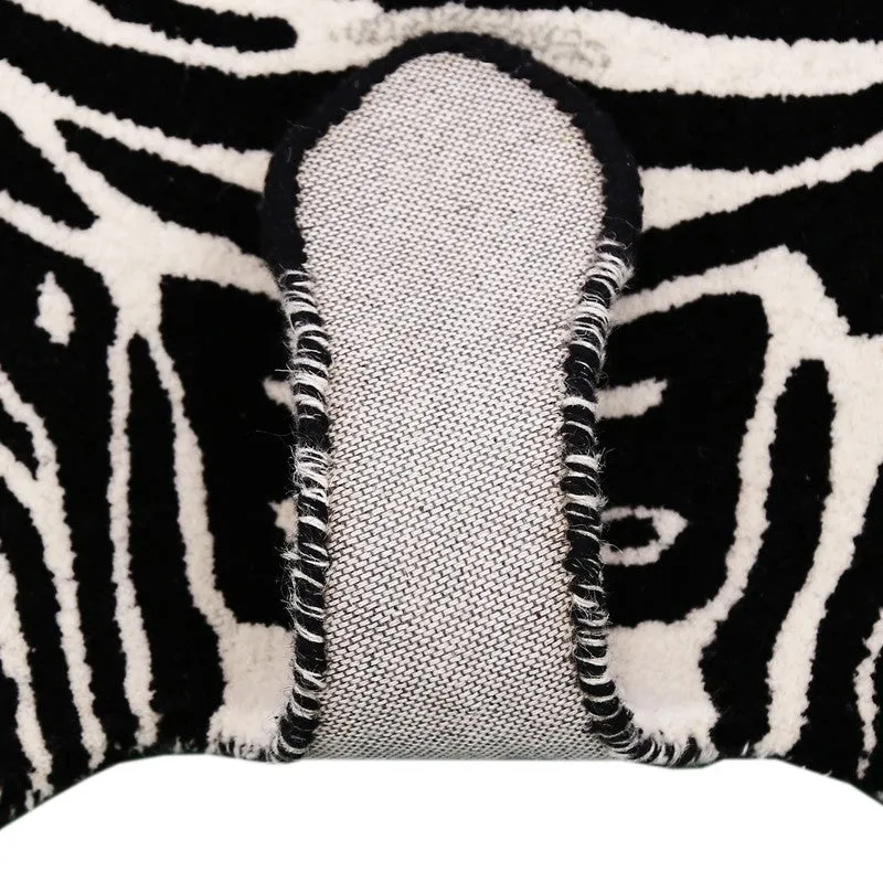 Zebra Safari Cotton Carpet - Black & White media 8