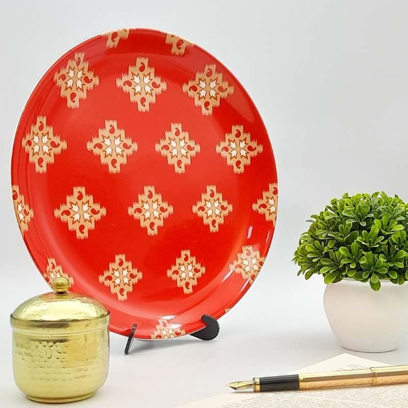 Ikkat Drops Decorative Plate