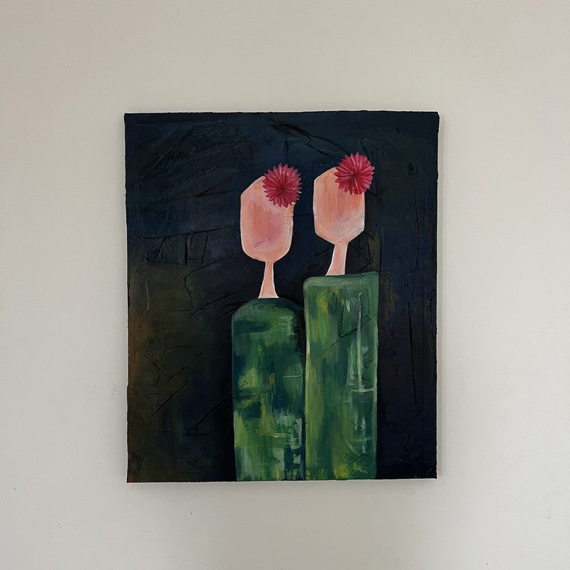 Tranquil Stroke Handmade Canvas Wall Painting media 9