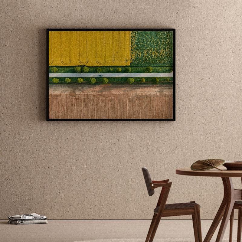 Prekmurje Canvas Wall Painting - Black Frame