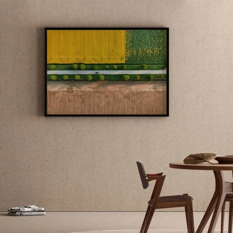 Prekmurje Canvas Wall Painting - Black Frame media 1