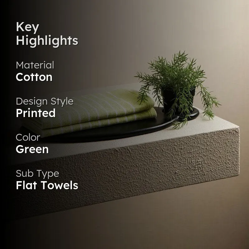 Imrie Cotton Terry Hand Towel (Light Green) - Set Of Two media 2