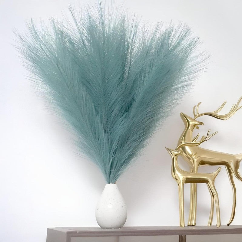 Feathery Pampas Artificial Stems (Blue) - Set Of Four media 3