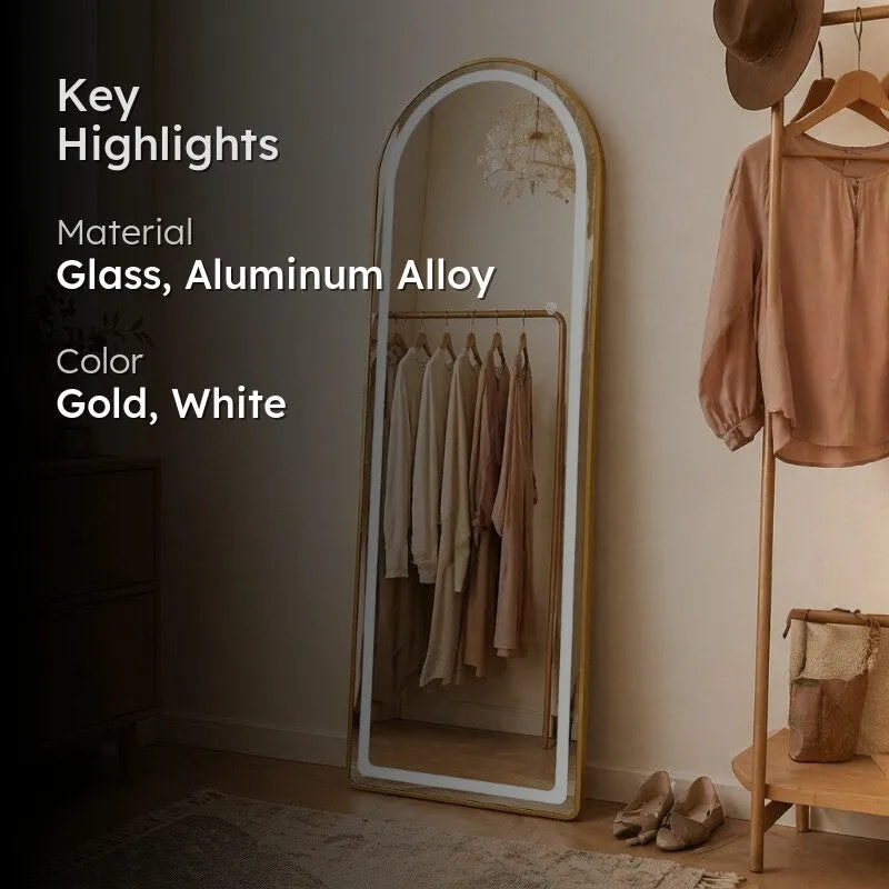 Aurum Arch LED Floor Mirror - 2