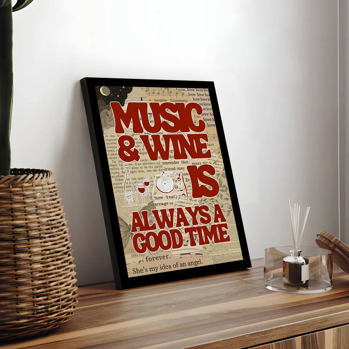 Music & Wine Wall Art & Painting media 3