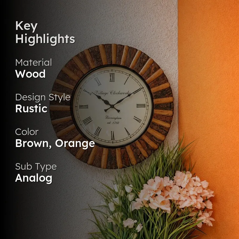 Urban Hour Signature Wooden Wall Clock media 2