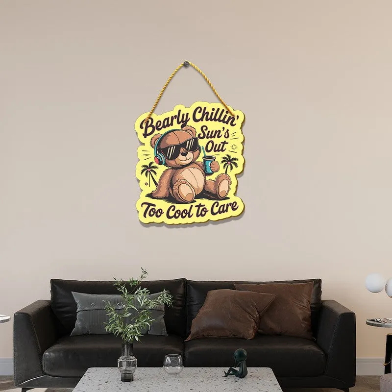 Chillin' Bear Decor MDF Wall Accent media 3