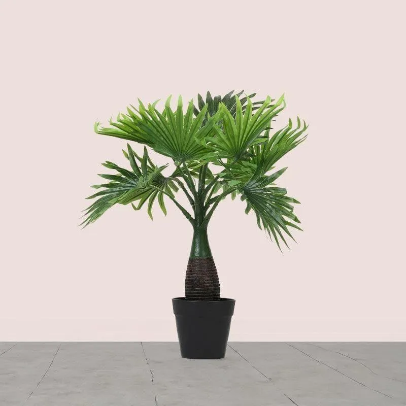 Faux Palm Bonsai In Cone Pot - 40 cms media 2