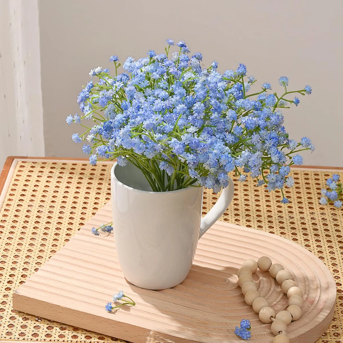 Meadow Babys Breath Artificial Flower - Set Of Two media 1