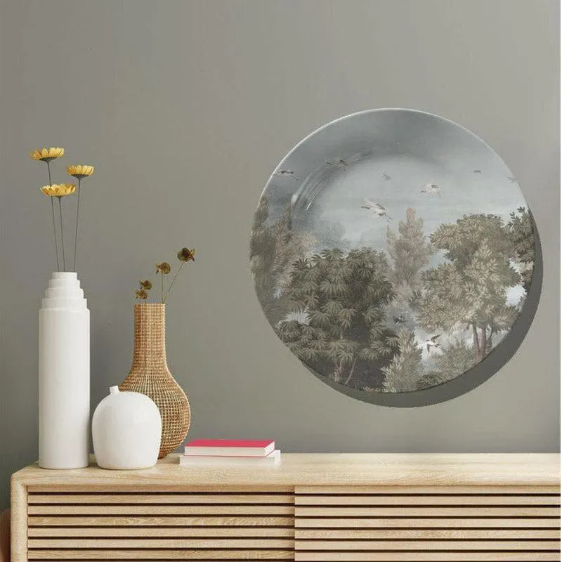 Chinese Vintage Jungle Wall Plate media 3