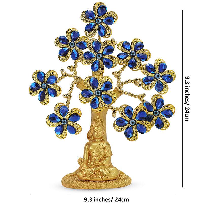 Buddha Floral Tree Of Life Showpiece media 5
