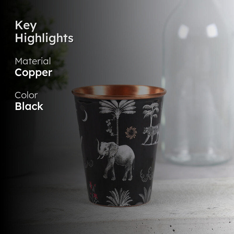 India Circus Fauna Copper Tumbler media 2