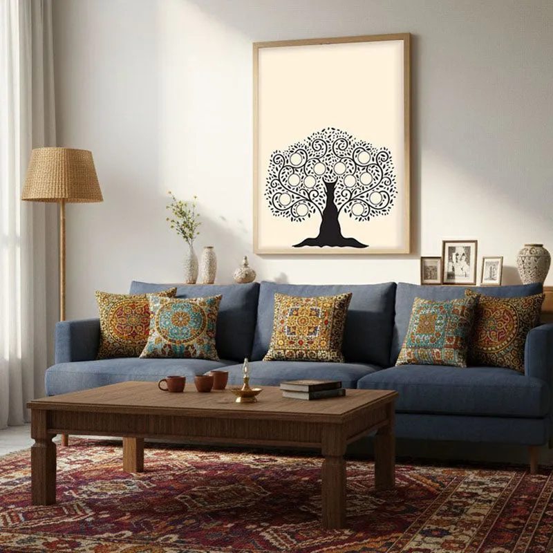 Shilpa Tharu Archival Paper Wall Art - Natural Brown Frame media 3