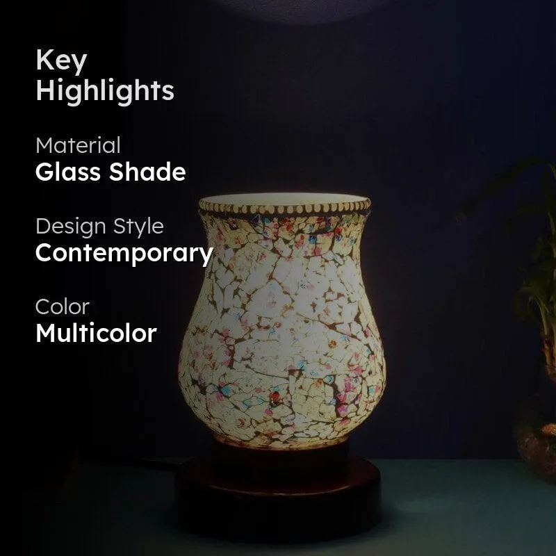 Acid Art Glass Table Lamp - Multicolor media 2