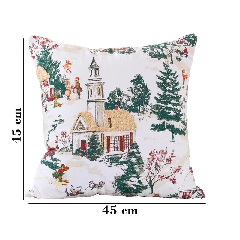Winter Village Cotton Cushion media 5