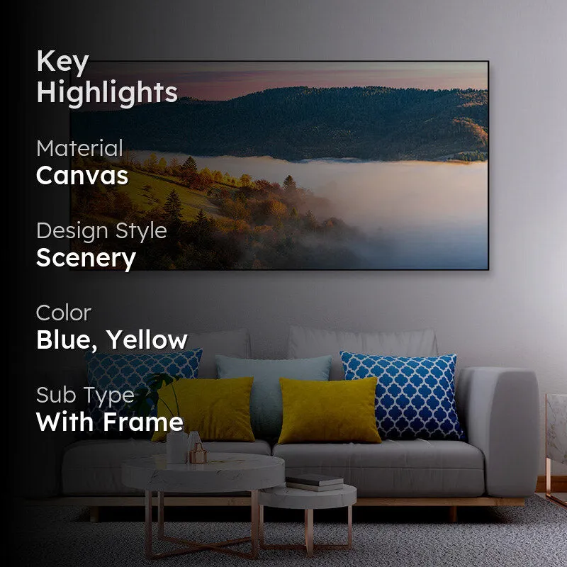 Magical Misty Valley Canvas Wall Painting media 2