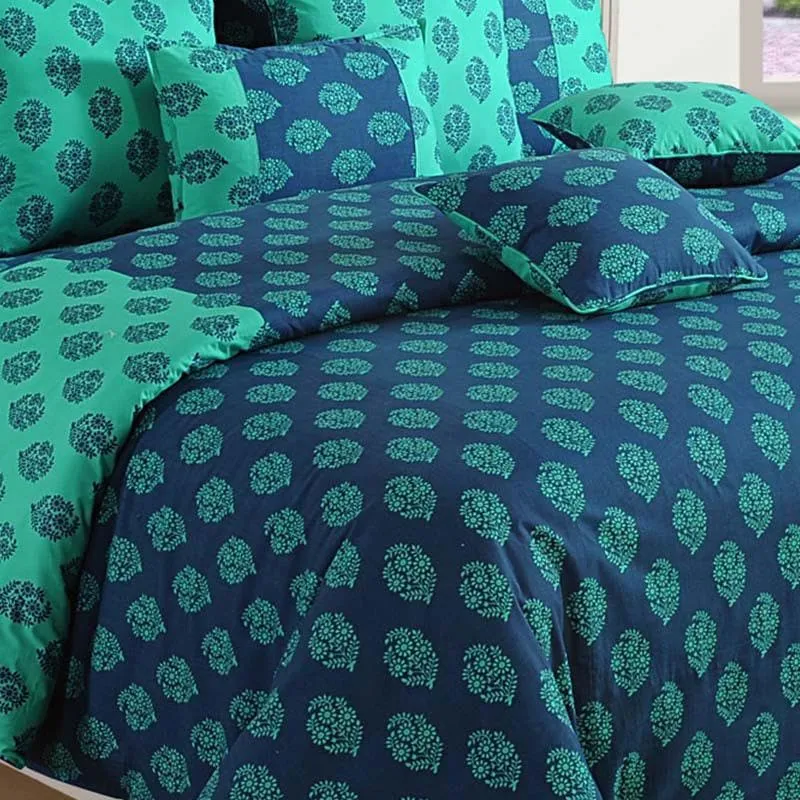 Swayam Rajastha Cotton Comforter (Turquoise) - 150 GSM media 3