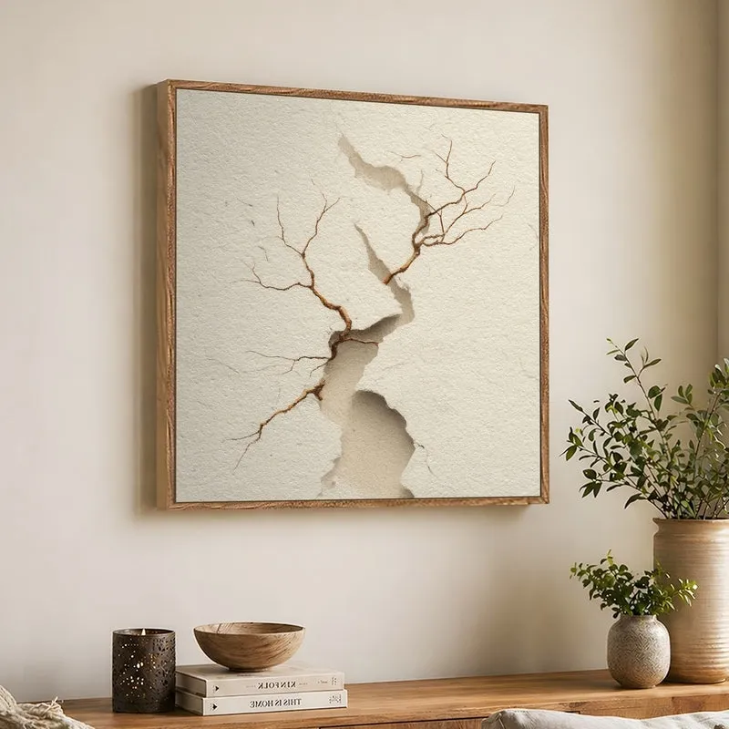 Fractured Form Canvas Wall Art With Frame media 3