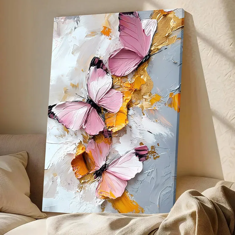 Butterfly Relief Canvas Wall Art media 5