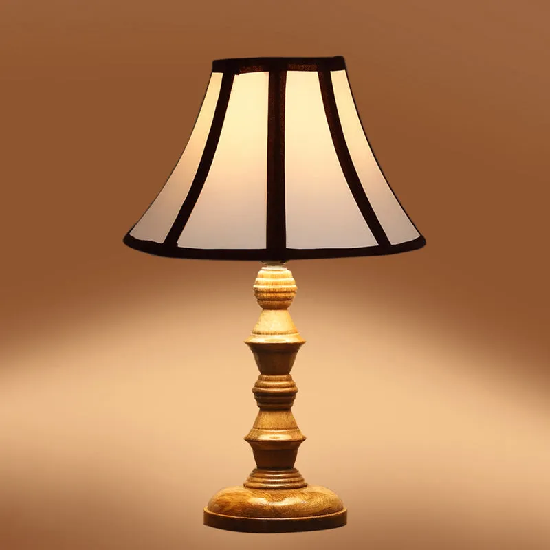 Stripra Timber Wooden Table Lamp - White,Black,Brown media 5