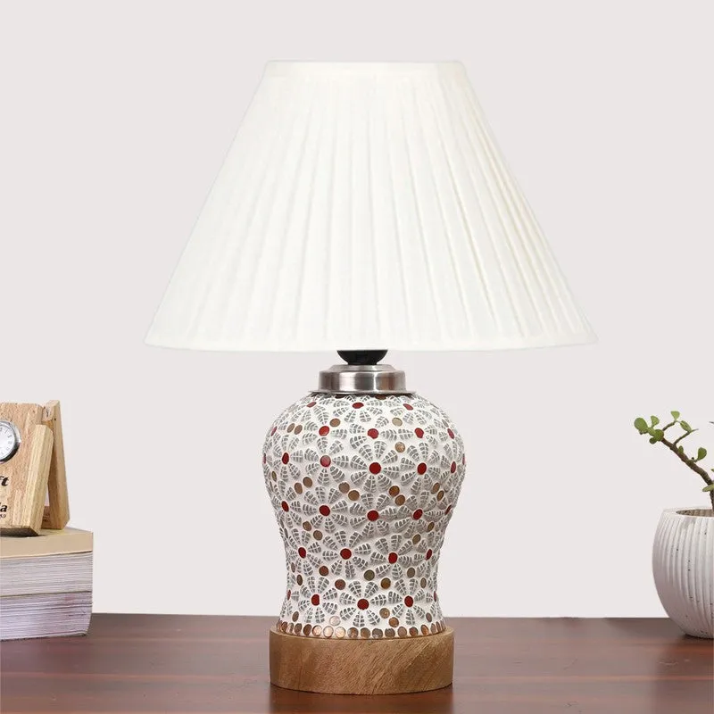 Harmyra Pleatra Wooden Table Lamp - Multicolor media 4