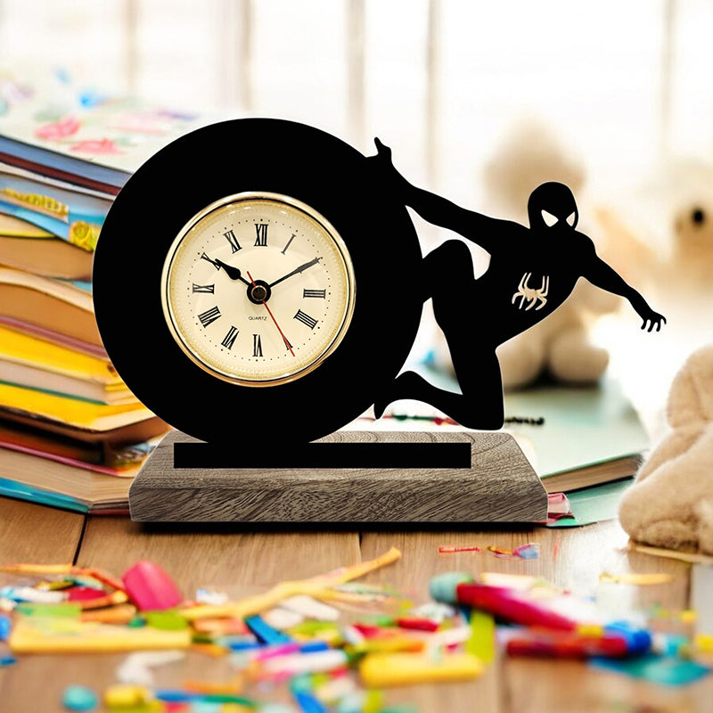 Spiderman Noir Analog Table Clock