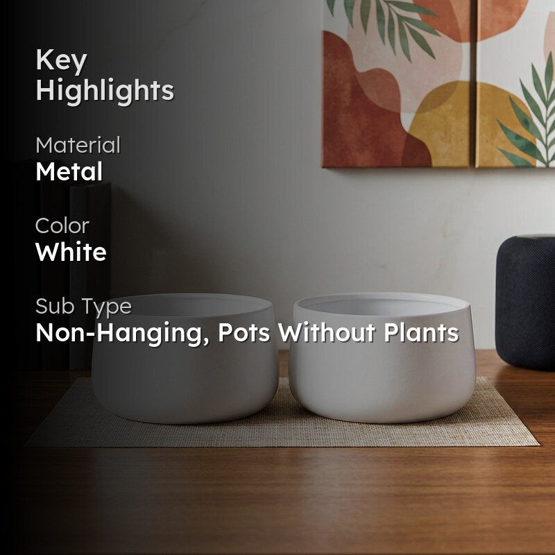 Helena Hue Planter (White) - Set Of Two media 2